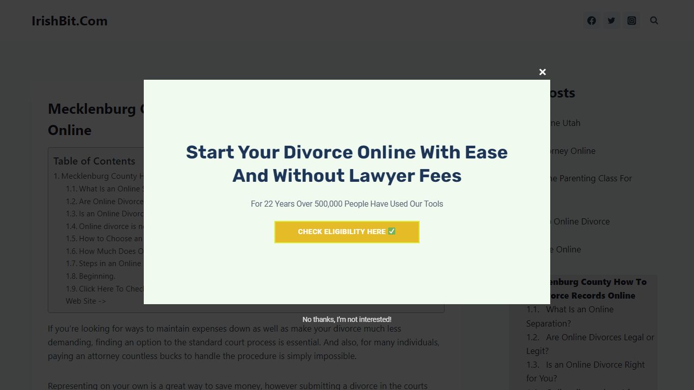 Mecklenburg County How To Check Divorce Records Online